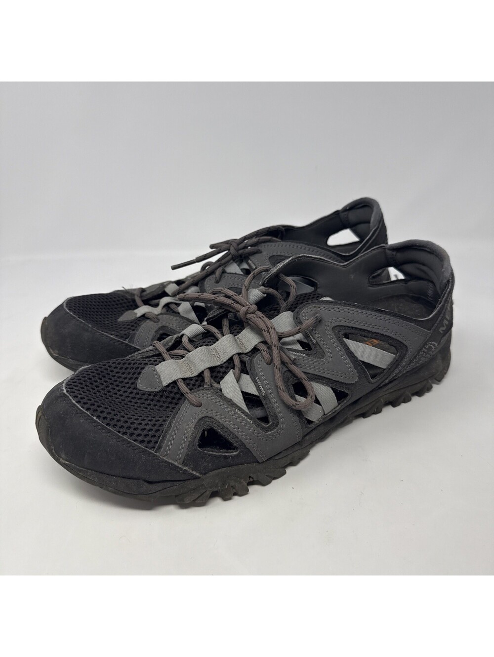 Merrell Hydro Hiker Closed Toe Sandals Sporty Black/Gray Mens Size 12